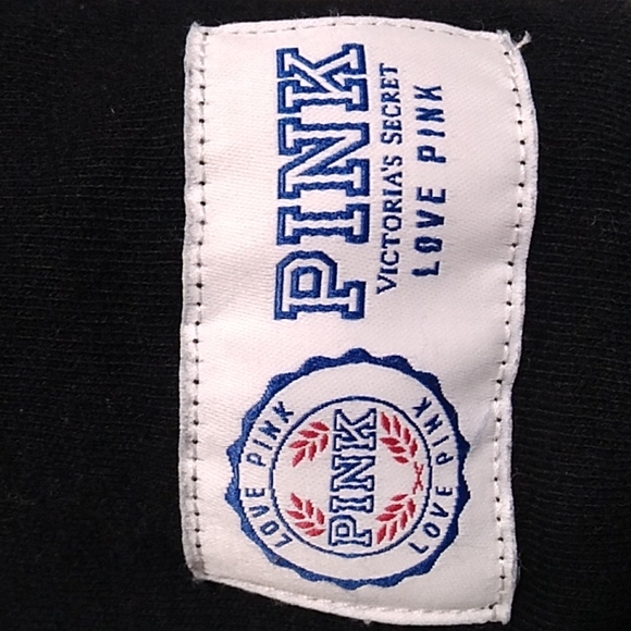 FINAL SALE! PINK Victoria's Secret Half Zip Pullover W/Hood Sz.M Gently Worn - Picture 5 of 11